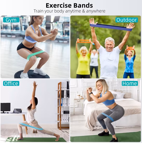High Quality Natural Latex Resistance Yoga Loop Band with Fitness Resistance Bands Loop