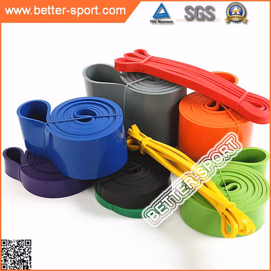Factory Price Fitness Exercise Workout Yoga Bands Elastic Resistance Bands Long Hip Bands Custom Resistance Band Gym Equipment