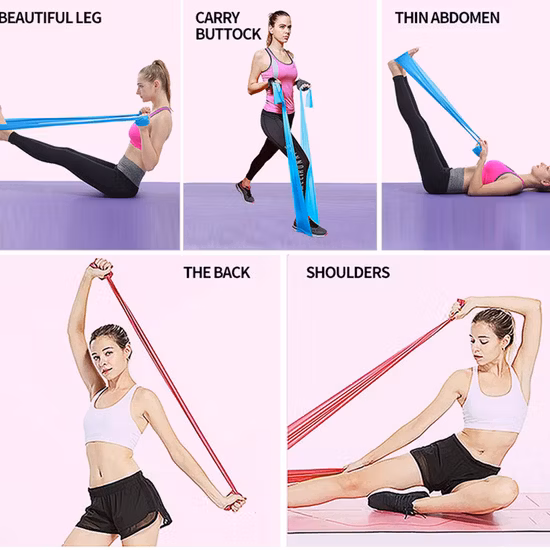 Resistance Loop Bands Yoga Elastic Bands, Chest Developer Pilates Sport Training Exercises Gym Fitness Exercises Workout Equipment