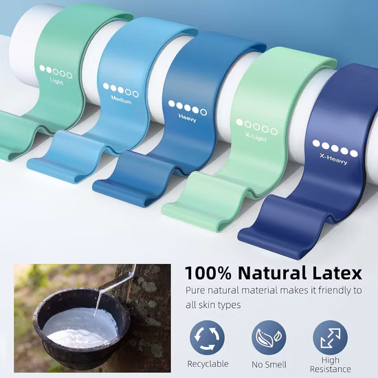 High Quality Natural Latex Resistance Yoga Loop Band with Fitness Resistance Bands Loop