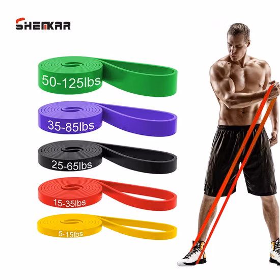 Hochwertiges, kundenspezifisches, elastisches Gummi-Latex-Widerstandsband für Fitnessstudios