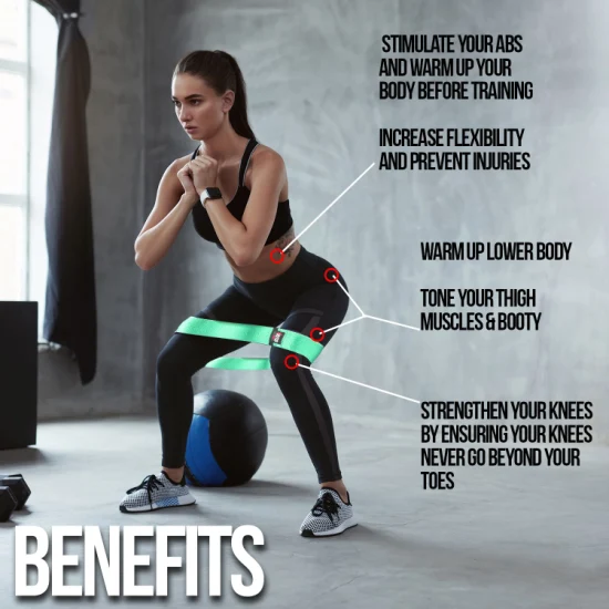 Yoga-Hüftschlaufen, elastische Stretchbänder, Mini-elastische Fitness-Loop-Widerstandsbänder
