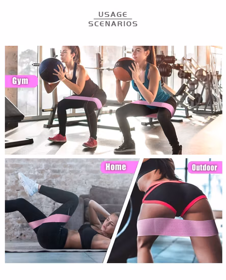 Chooyou Bequemes, starkes Übungsstudio, robuste Fitness-Baumwolle, elastischer Hüftkreis, Stoffdruck, Leoparden-Widerstandsbänder