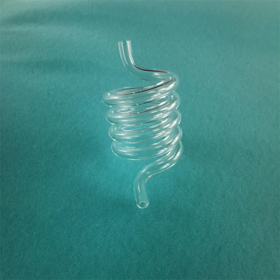 Hitzebeständiges, transparentes Spulenquarzglasrohr