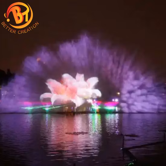 Große Outdoor-Musical-Floating-Dancing-Wasserfontänen-Ausrüstung, Lasershow zu verkaufen