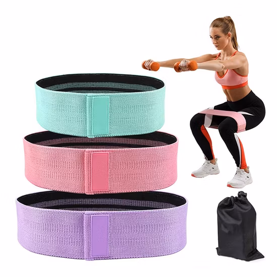 Großhandel Fitness individuelles Logo Workout Hüfte Bein Fitnessstudio Stretch-Widerstandsbänder