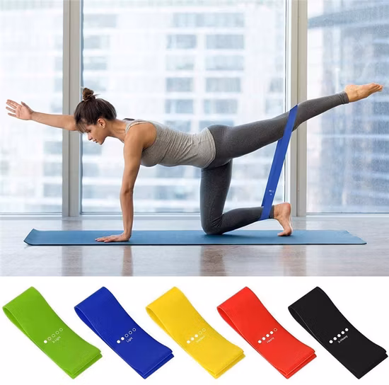 Hochwertiges Übungs-Mini-Latex-Yoga-Widerstandsband mit individuell bedrucktem Logo